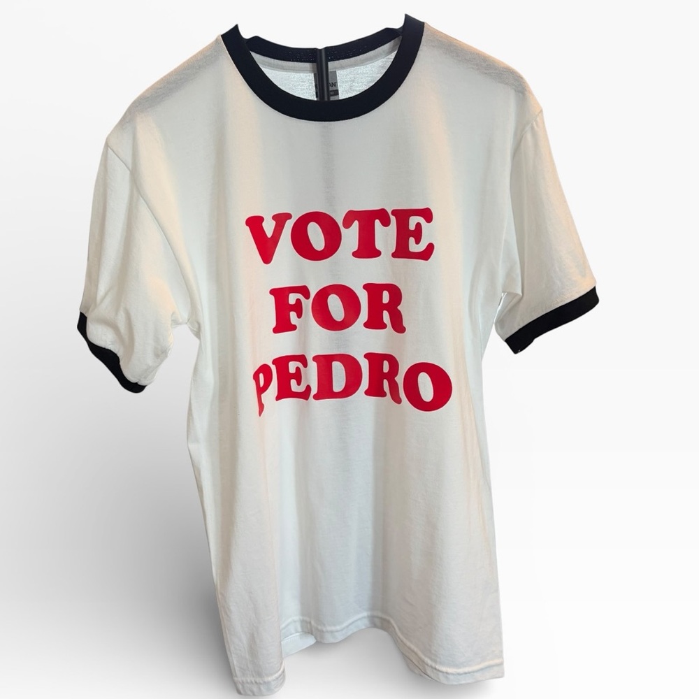 Vote For Pedro White Tee Men’s Size M